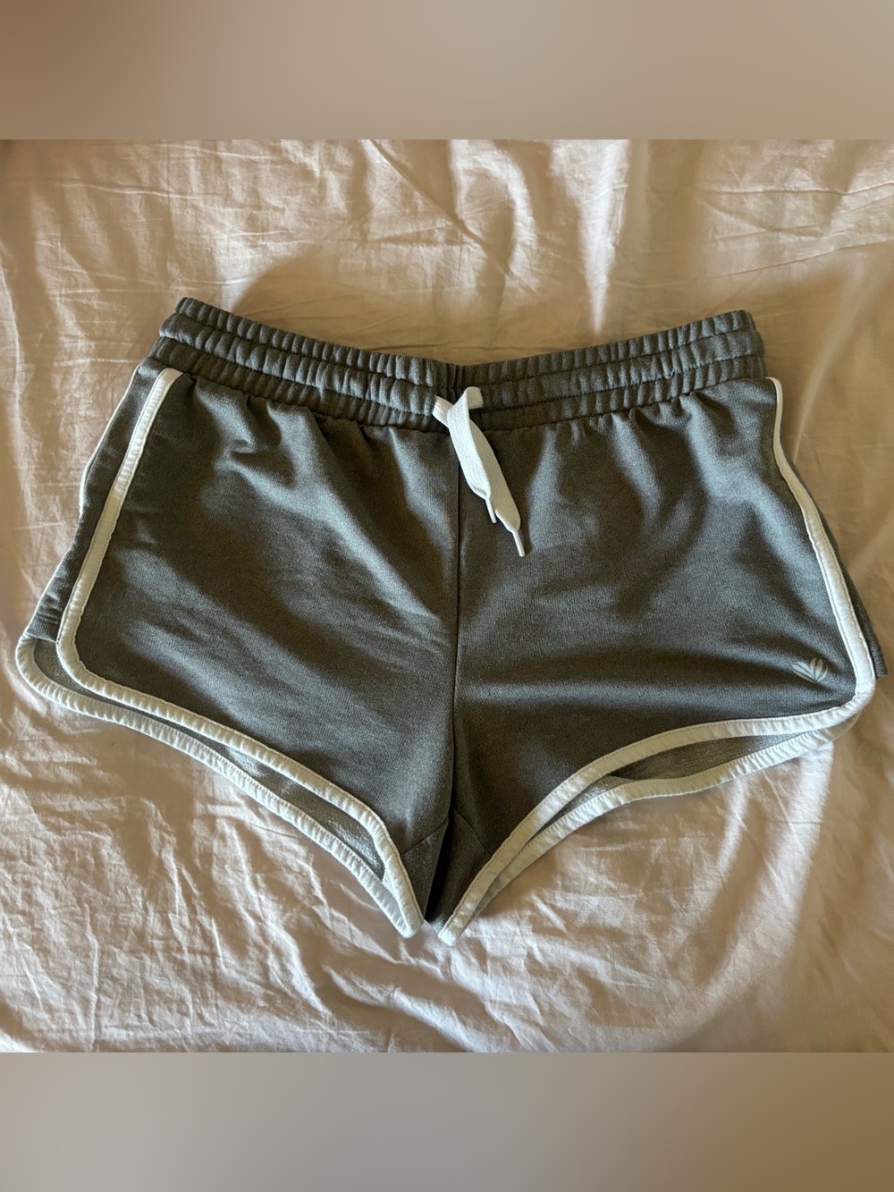 Forever 21 Gray Athletic Shorts with White Trim